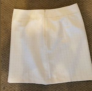 Ann Taylor womens cream skirt size-16
